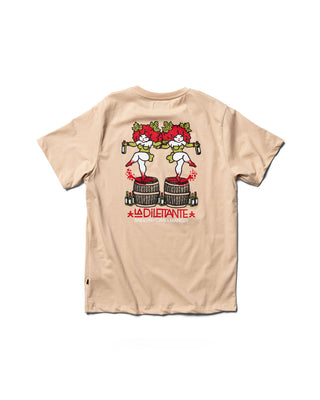 Behind The Pines x La Dilettante Backprint Tee Sand