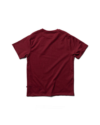 Behind The Pines x La Dilettante Embroided Tee Burgundy