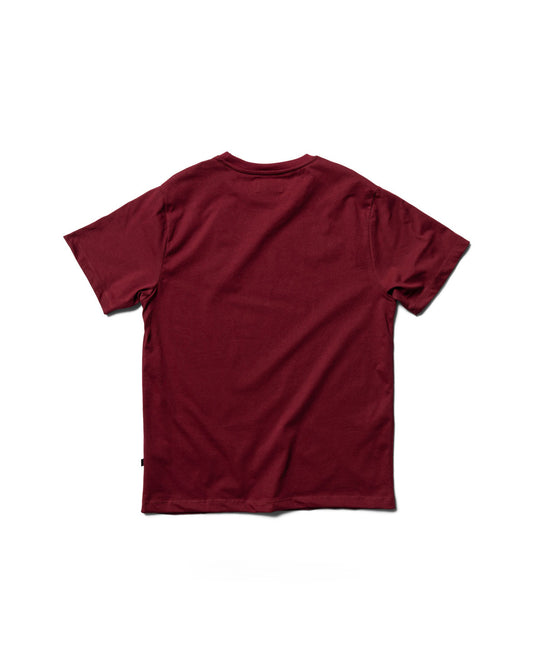 Behind The Pines x La Dilettante Embroided Tee Burgundy