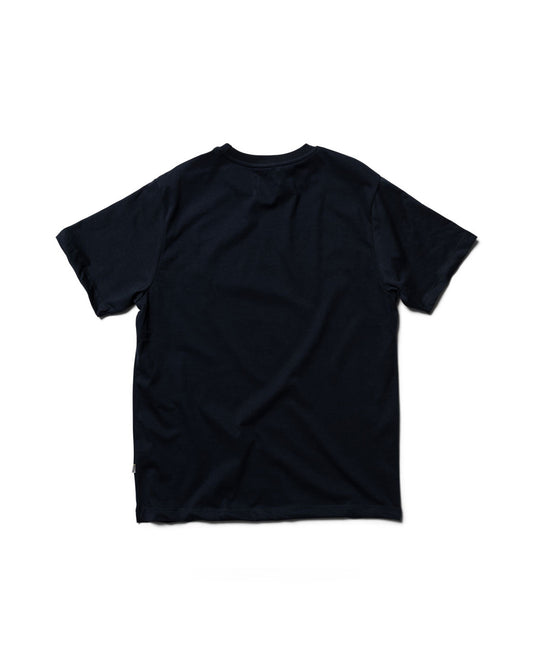 Behind The Pines x La Dilettante Embroided Tee Navy