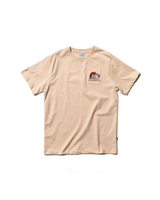 Behind The Pines x La Dilettante Embroided Tee Sand