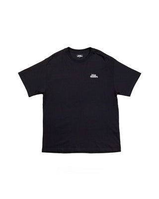 Blue Flowers Global T-Shirt Black