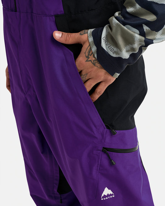 Burton Men's Reserve GORE-TEX 2L Bib Pants Violet / True Black