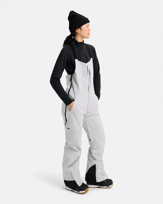 Burton Women's [ak]® Kimmy GORE-TEX 2L Bib Pants Gray Cloud