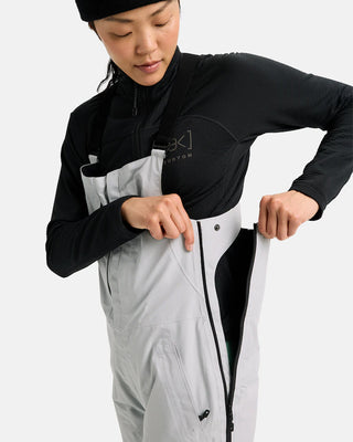 Burton Women's [ak]® Kimmy GORE-TEX 2L Bib Pants Gray Cloud