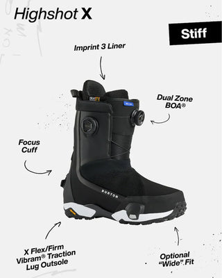 Burton Women's Highshot X Step On® Black Snowboard Boots