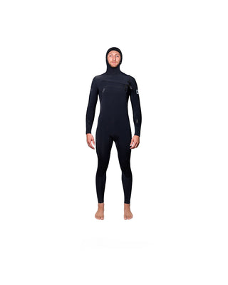 CKTH Double Zero by XIIIG Winterleaf Series Hooded 5/4mm Fullsuit Black Wetsuit