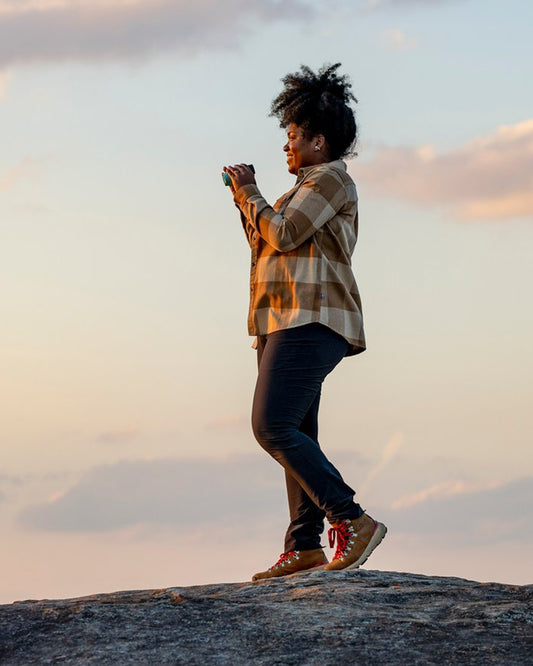 Danner Mountain 600 Womens Leaf 4.5" Gore-Tex Grizzly Brown / Rhodo Red