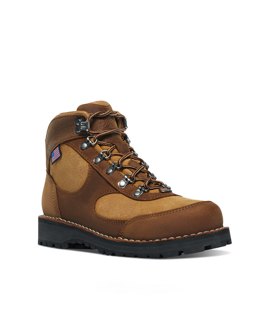 Danner Womens Cascade Crest Grizzly Brown / Rhodo Red