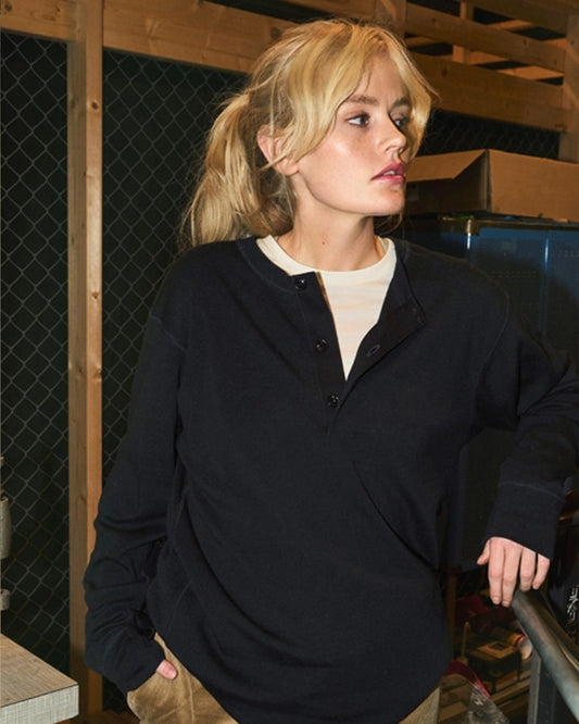 Devold Archive Henley L/S Ink