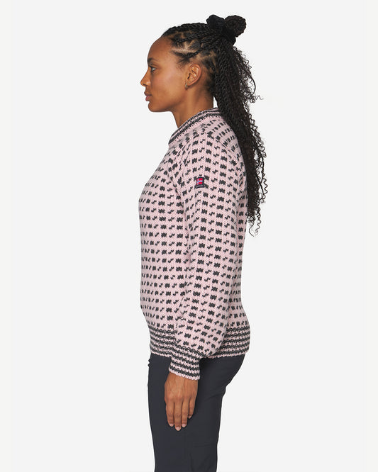 Devold Original Islender Wool Sweater Chalk Pink / Anthracite