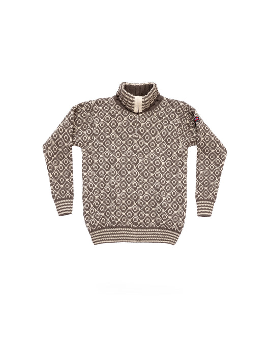 Devold Svalbard Wool Zip Neck Falcon / Offwhite