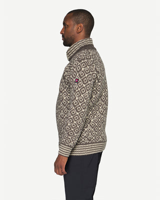 Devold Svalbard Wool Zip Neck Falcon / Offwhite