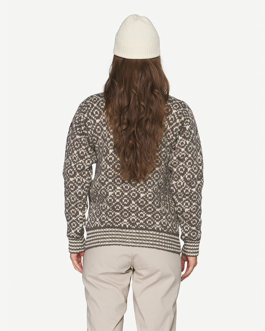 Devold Svalbard Wool Zip Neck Falcon / Offwhite