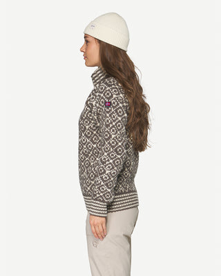 Devold Svalbard Wool Zip Neck Falcon / Offwhite