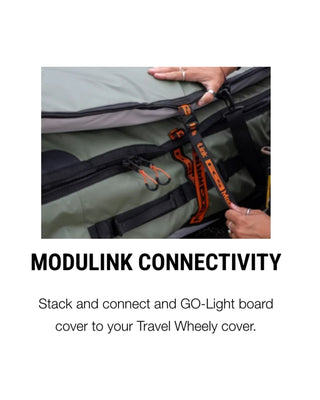 FCS Travel 2 Shortboard / Fish Board Bag GO-Light