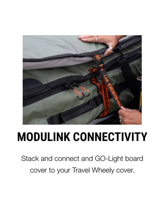FCS Travel 3 Shortboard / Fish Board Bag GO-Light connectors