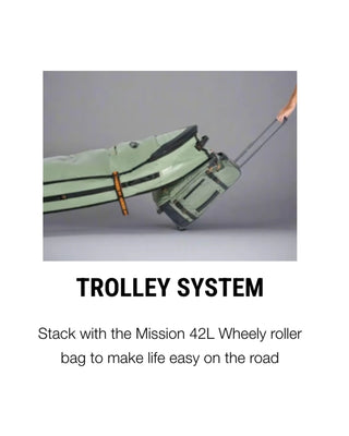 FCS Travel 2 Wheelie Longboard Board Bag GO-Light