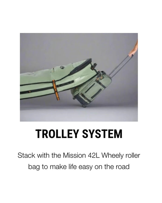 FCS Travel 2 Wheelie Longboard Board Bag GO-Light