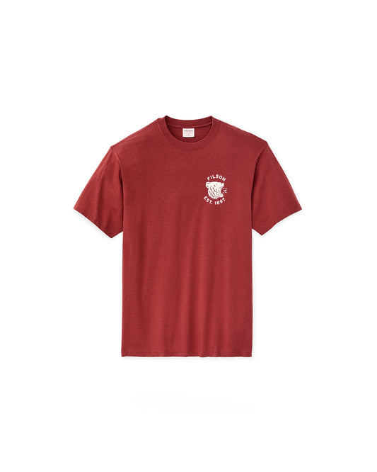 Filson Bear Graphic T-Shirt Chili Oil