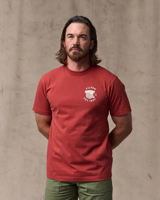 Filson Bear Graphic T-Shirt Chili Oil