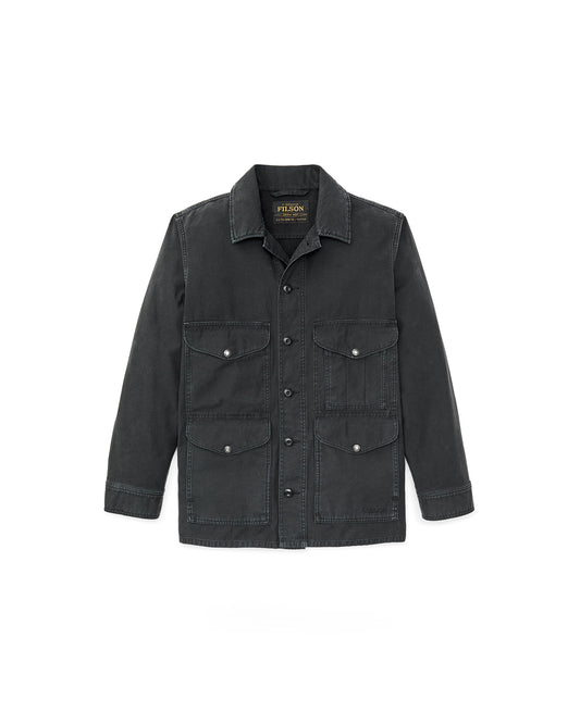 Filson Field Cruiser Washed Faded Black front 