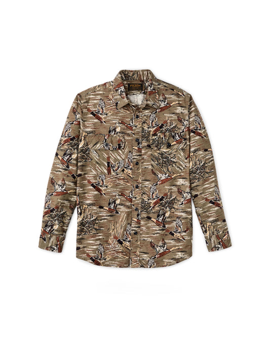 Filson Field Flannel Shirt Brown / Marsh Mallards