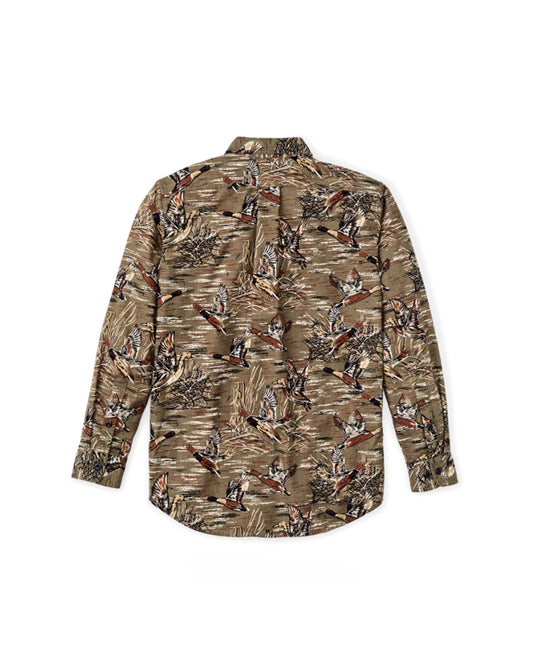 Filson Field Flannel Shirt Brown / Marsh Mallards