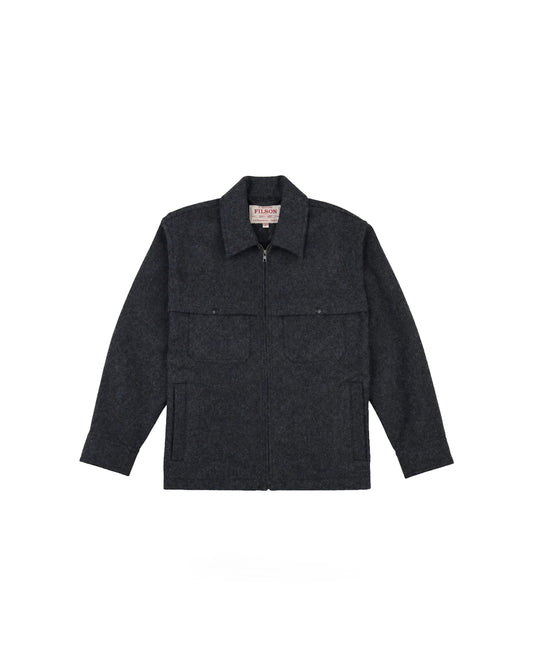 Filson Forester Wool Jacket Dark Heather Grey / Black