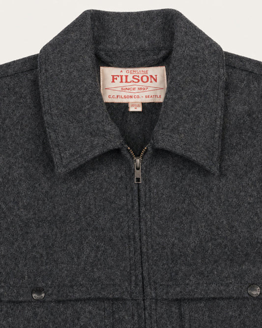 Filson Forester Wool Jacket Dark Heather Grey / Black