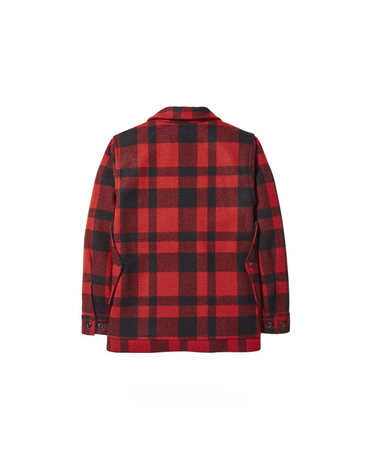 Filson Mackinaw Cruiser Jacket Red Black Plaid