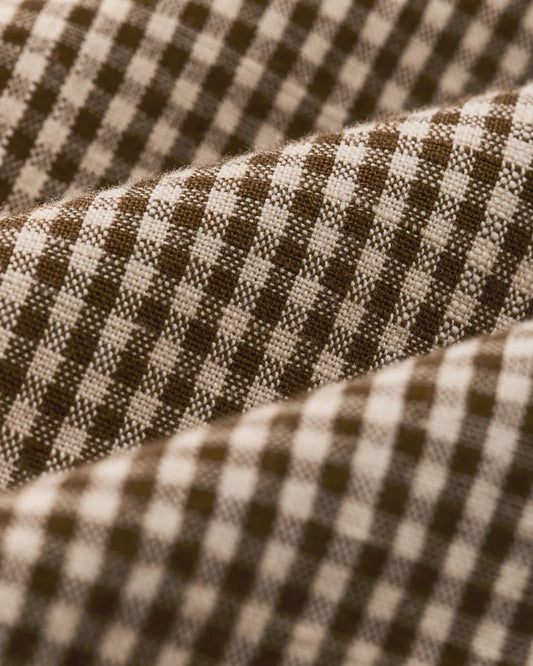 Filson Short Sleeve Chambray Shirt Coffee / Natural detail
