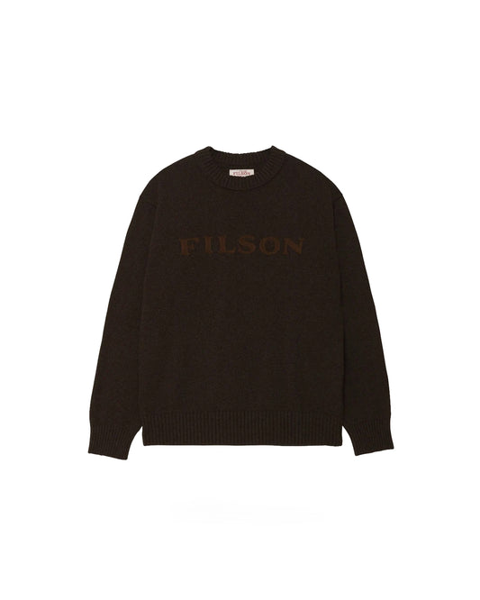 Filson Tacoma Logo Sweater Earth Brown