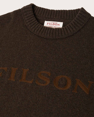 Filson Tacoma Logo Sweater Earth Brown