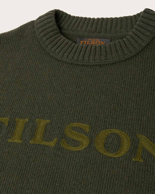 Filson Tacoma Logo Sweater Pine Green