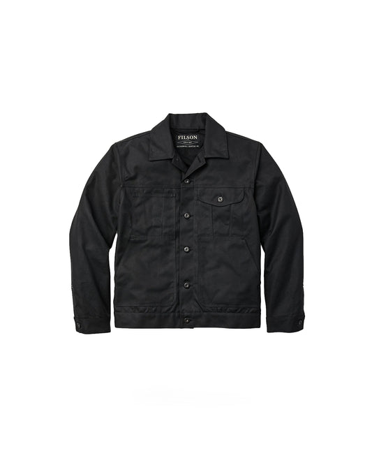 Filson Tin Cloth Short Lined Cruiser Jacket Black