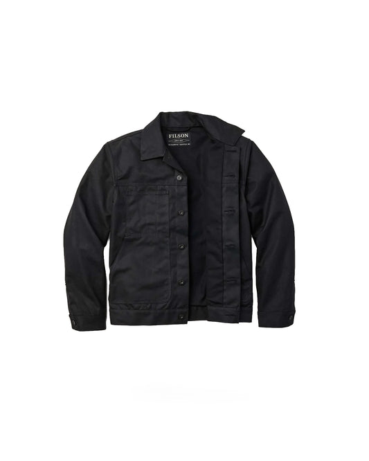 Filson Tin Cloth Short Lined Cruiser Jacket Black