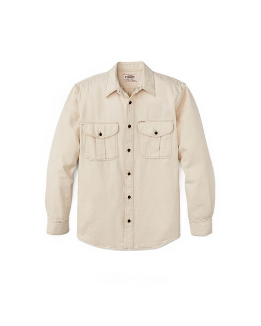 Filson Natural Twill Guide Shirt Natural Seed