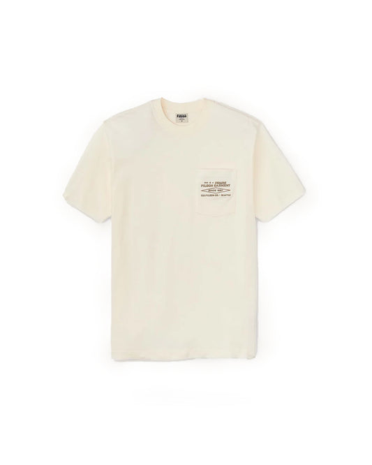 Filson S/S Embroided Pocket T-shirt Off White Diamond