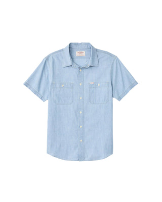 Filson Short Sleeve Chambray Shirt Light Blue