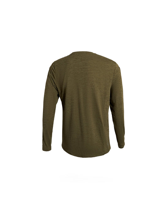 Florence Marine X Airtex Longsleeve Shirt Heather Burnt Olive