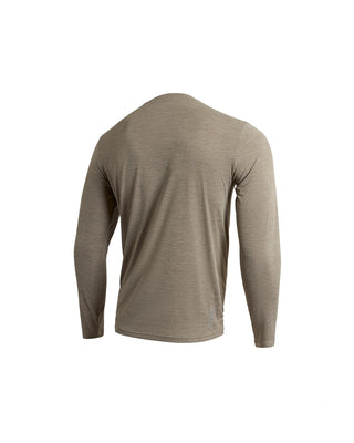 back view florence marine x vintage khaki longsleeve shirt