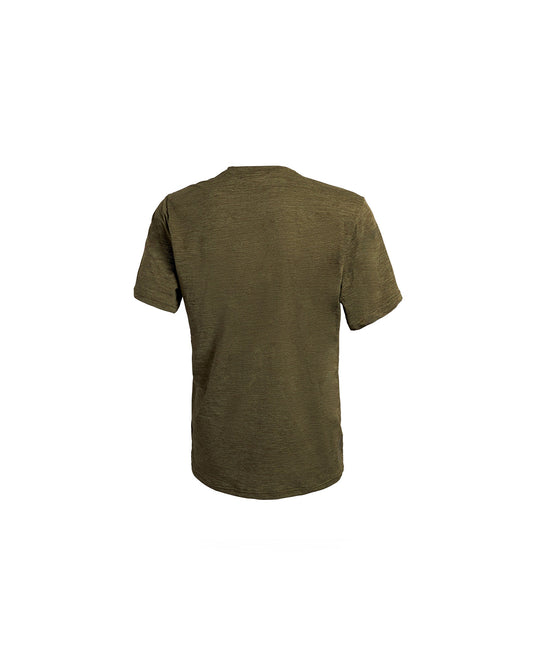 Florence Marine X Airtex Short Sleeve Shirt Heather Burnt Olive