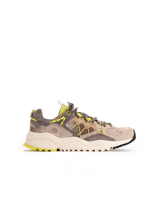 Flower Mountain Yamabushi Uni Suede / Nylon Ripstop Taupe / Lime