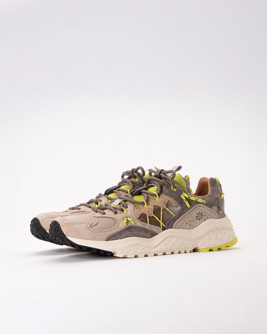 Flower Mountain Yamabushi Uni Suede / Nylon Ripstop Taupe / Lime