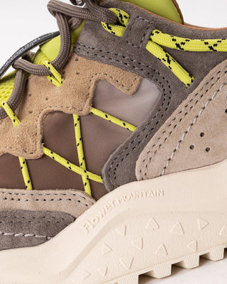 Flower Mountain Yamabushi Uni Suede / Nylon Ripstop Taupe / Lime