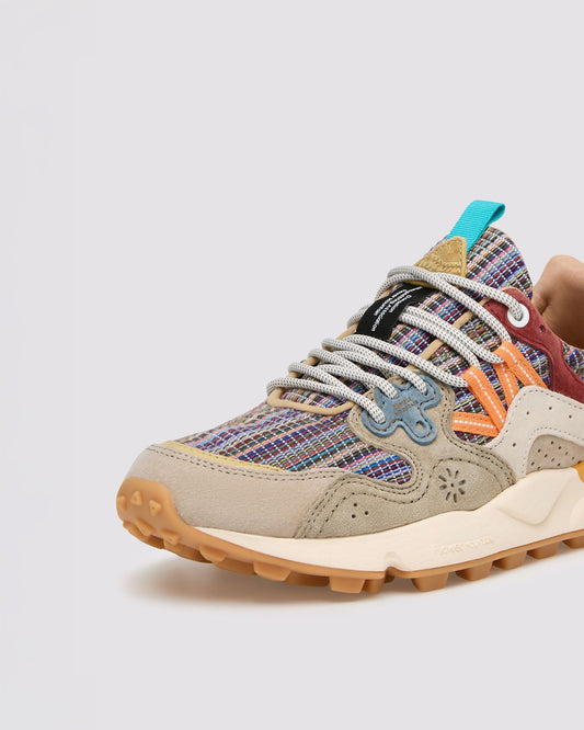 Flower Mountain Yamano 3 Uni Suede Cotton Striped Grey / Military / Rust