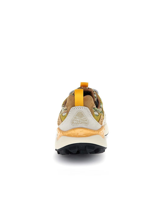 Flower Mountain Yamano 3 Uni Suede Cotton Striped Military / Brown / Cream