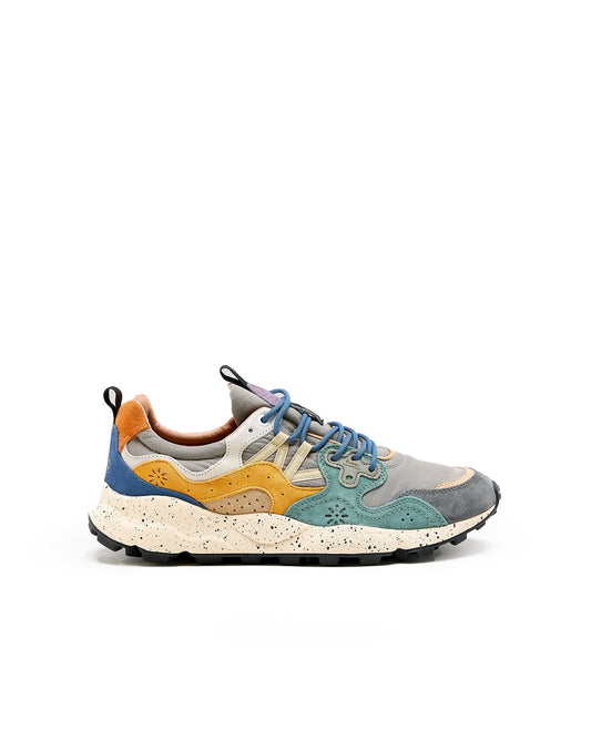 Flower Mountain Yamano 3 Uni Suede Nylon Grey / Petrol / Zucca