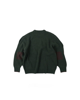 Frizmworks Patch Round Pullover Knit Forest Green